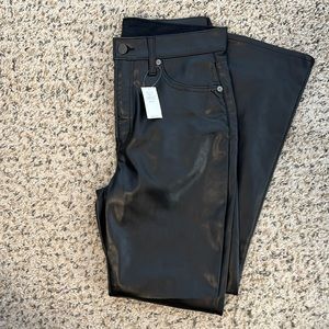 Gap vintage slim high rise faux leather pants size 29/8 NWT